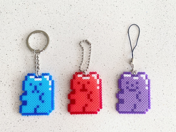 Christmas Kirby-pixel Perler Beads Art, Can Be Fridge Magnet, Keychain,  Phone Charm and Badge 