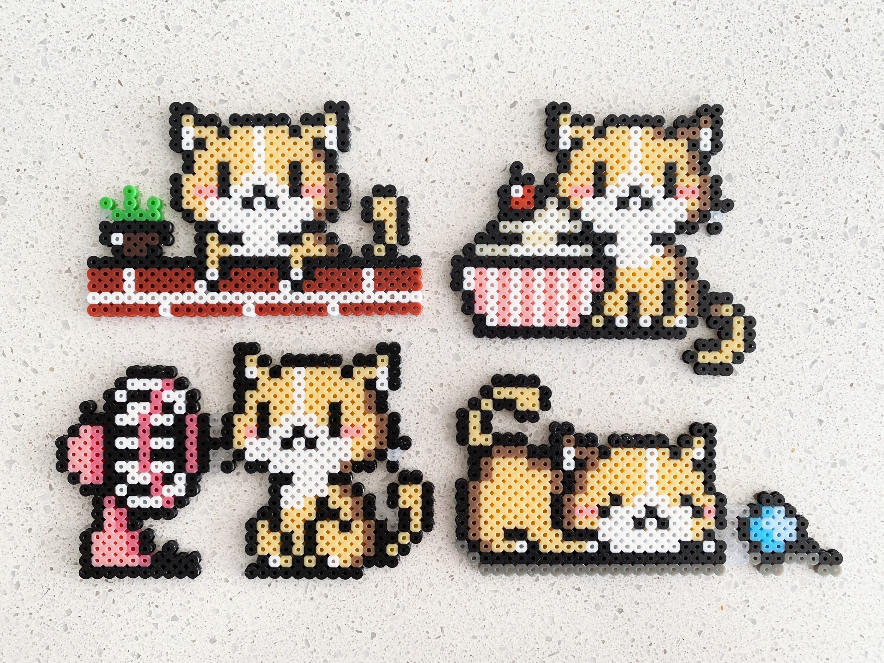 How to Make a Cute Perler Bead Cat 