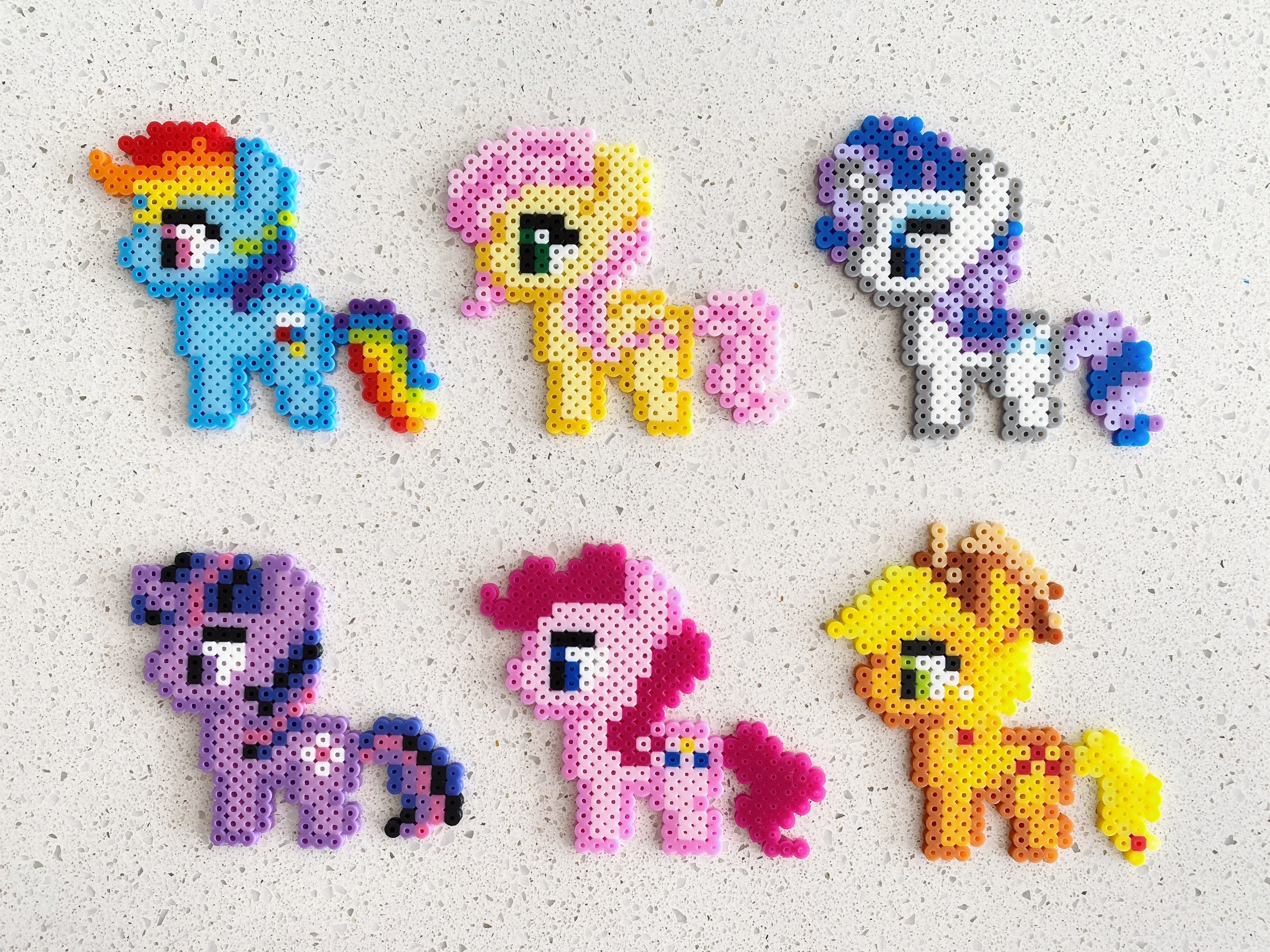 Soft Bears Pixel Perler Beads Art Can Be Fridge Magnet 