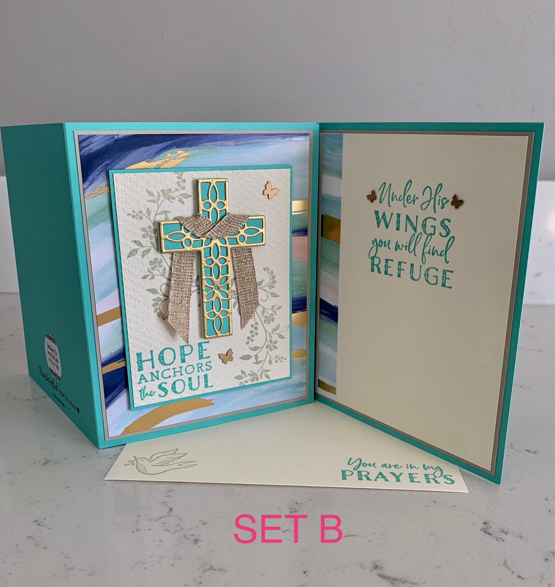 Handmade Cards Stampin up Set of 6 Christian Faith Encouragement Cards ...