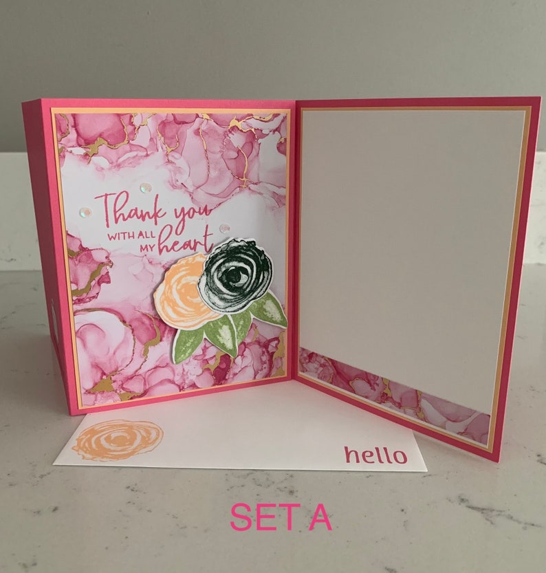 Handmade Cards Stampin’ up - Set of 6 - Thank You Cards - Etsy