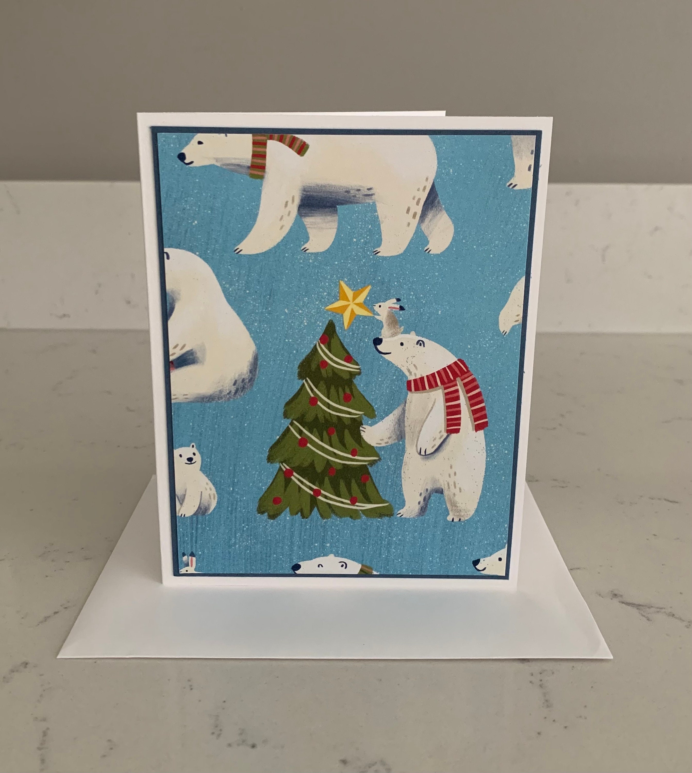 Handmade Stampin’ up Beary Christmas DSP Notecards W/ Envelopes - Set ...