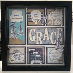 Sailing | Lighthouse | Christian 10x10 Shadow Box Sampler