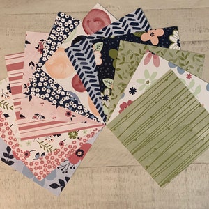 Stampin’ Up - Paper Blooms 6” x 6” Designer Series Paper Sampler - 12 sheets/12 designs - RETIRED