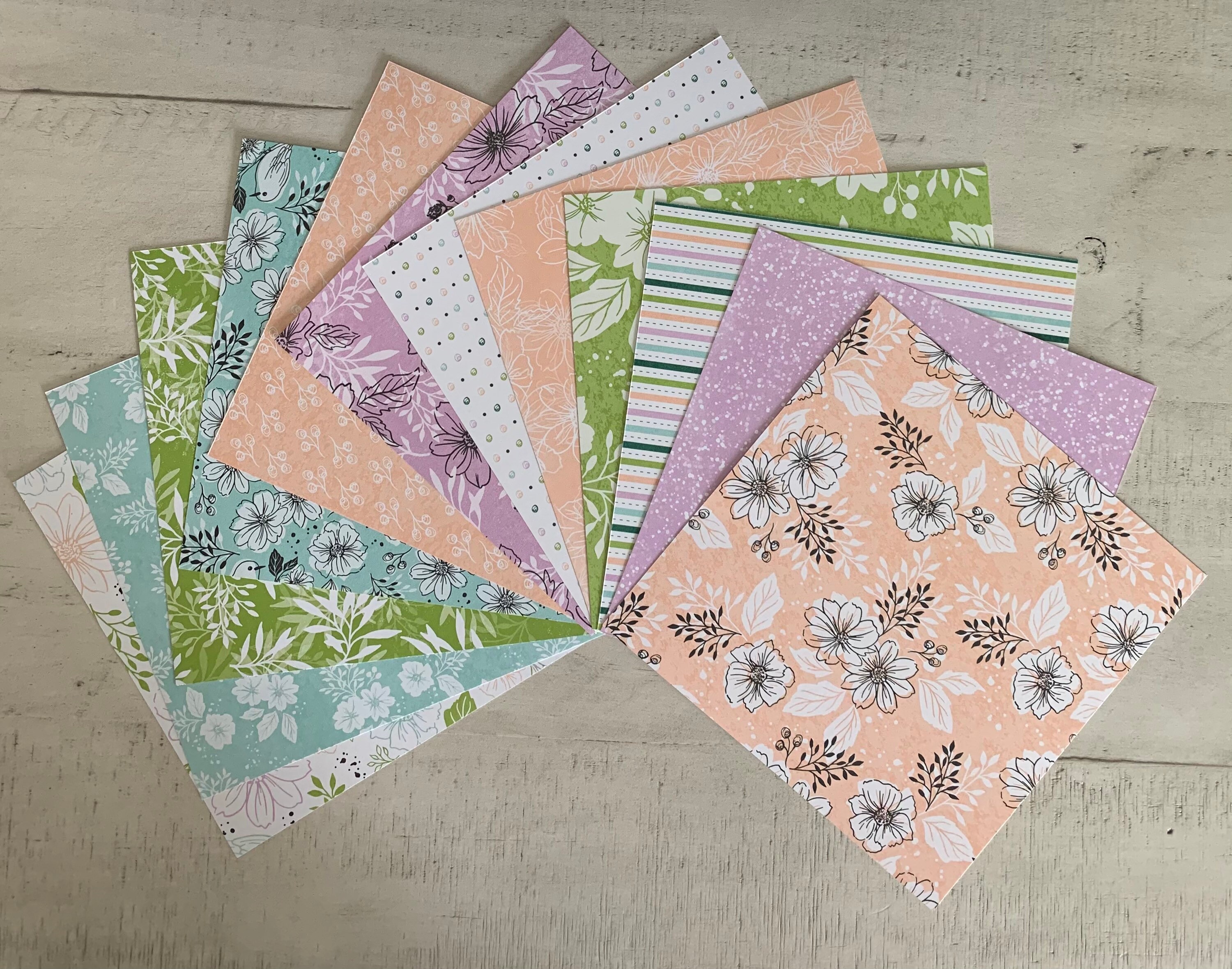 Stampin’ up - Friendly Hello 6” X 6” Designer Series Paper Sampler - 12 ...