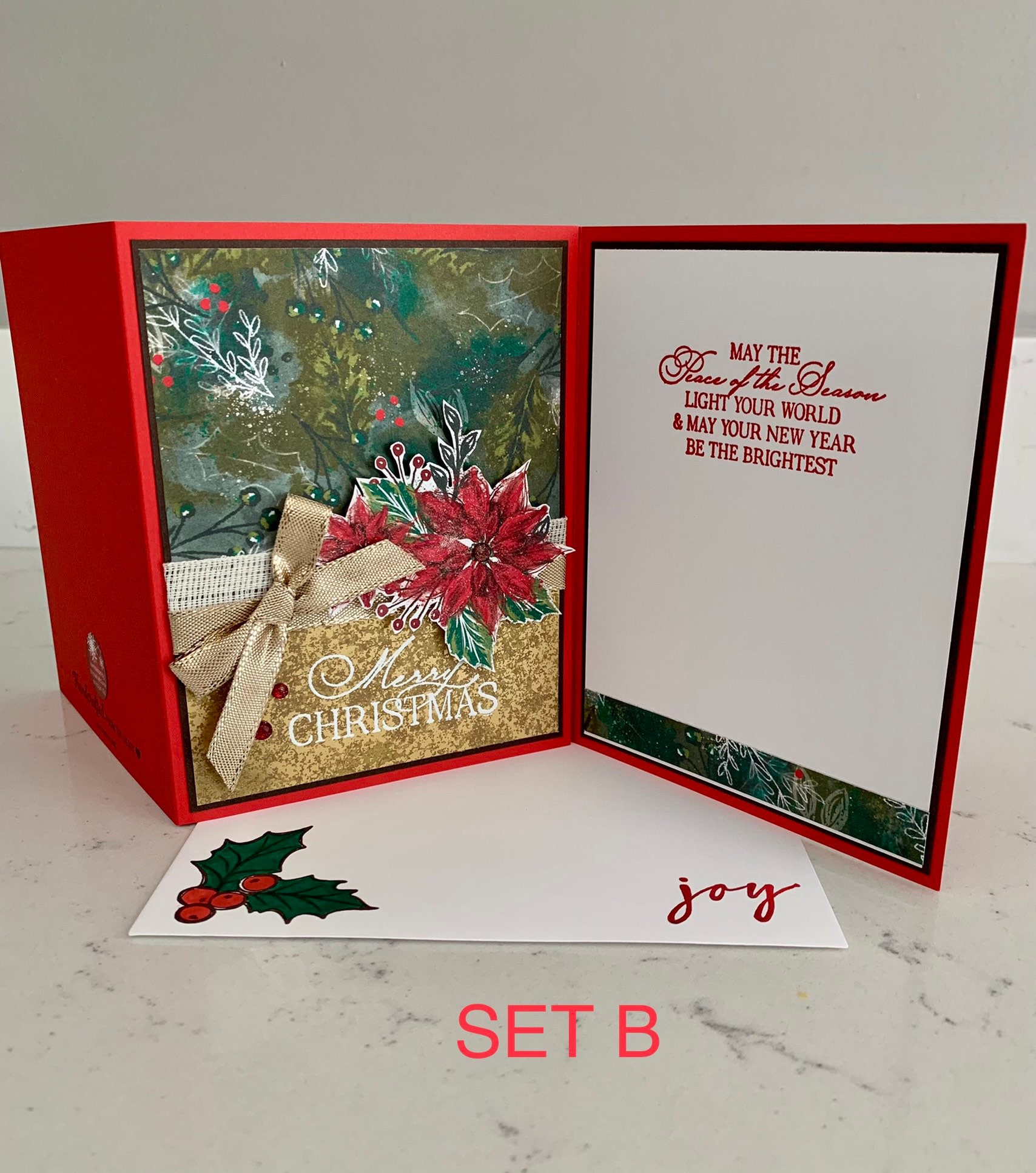 Handmade Cards Stampin’ up - Set of 6 - Merry Christmas Cards | Merry ...