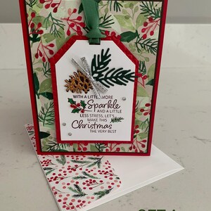 Handmade Cards Stampin’ up - Set of 6 - Merry Christmas Cards | Merry ...