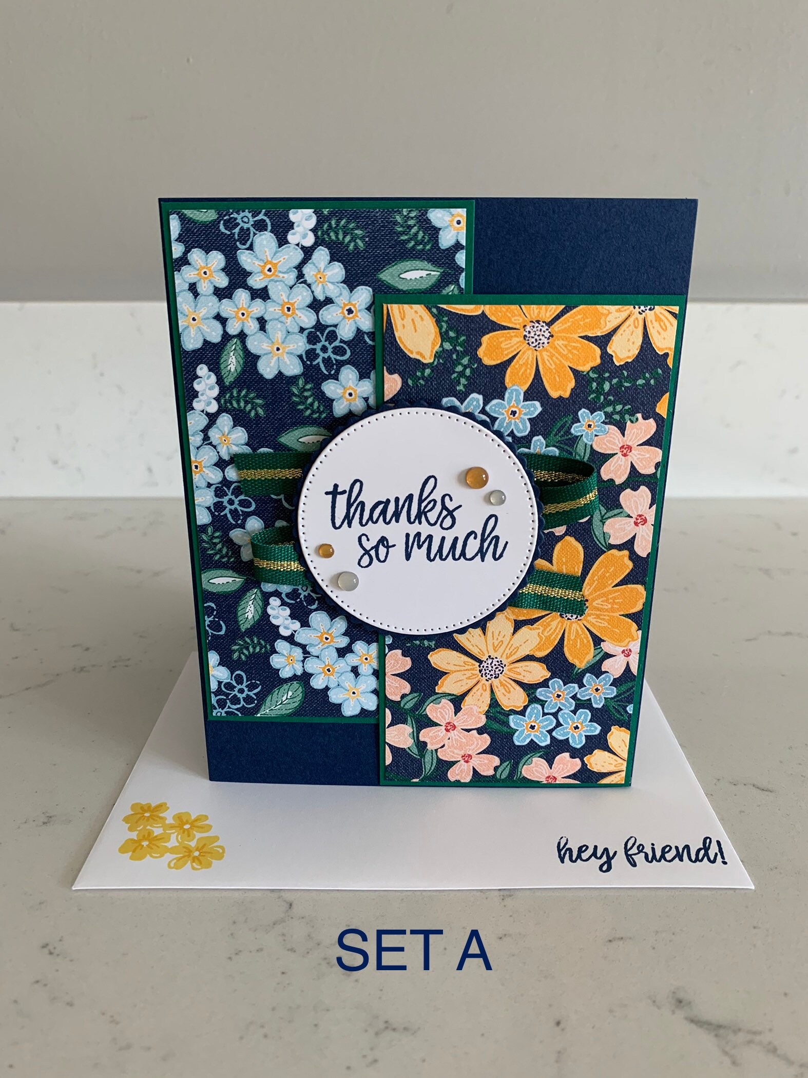 Handmade Cards Stampin up Set of 6 Thank You Cards - Etsy