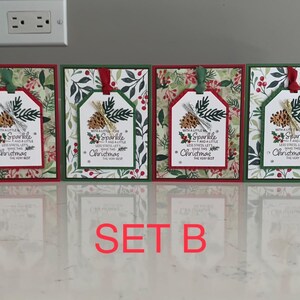 Handmade Cards Stampin’ up - Set of 6 - Merry Christmas Cards | Merry ...