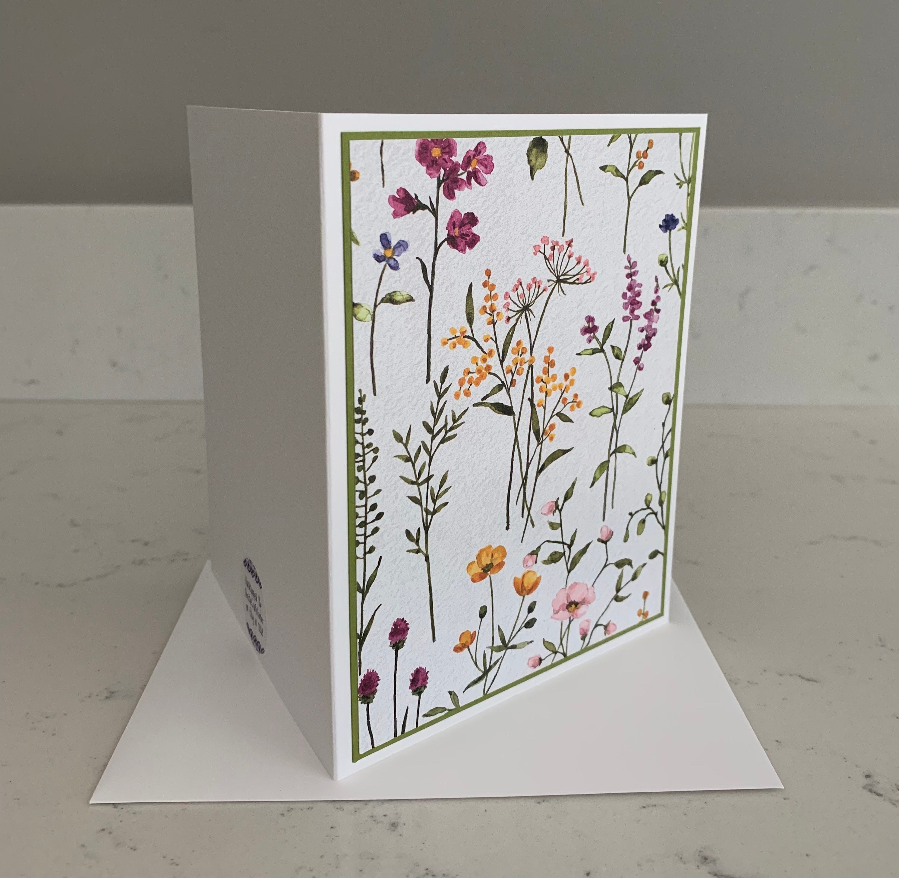 Handmade Stampin up Dainty Flowers Designer Series Paper Notecards With ...