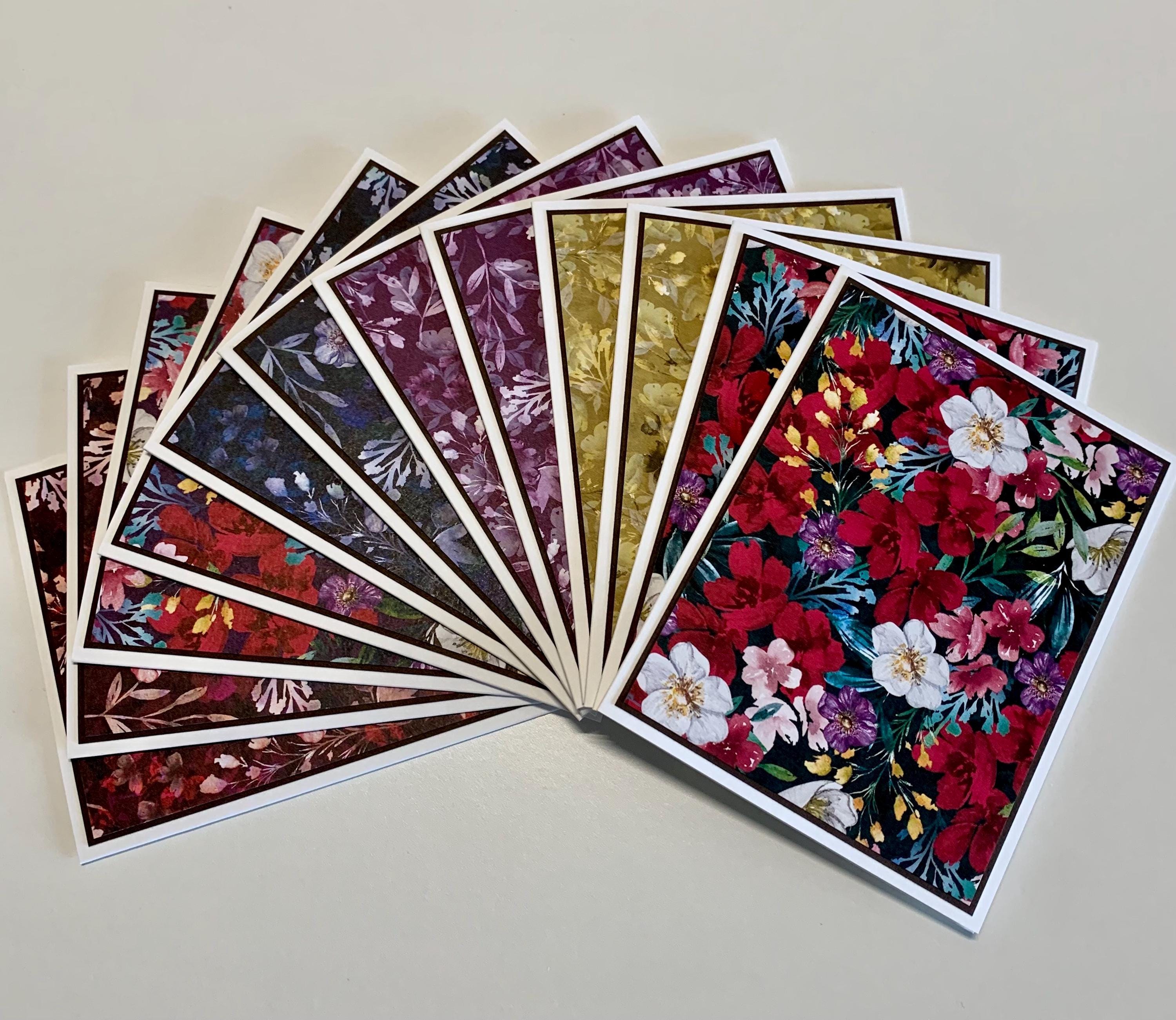 Handmade Stampin’ up Regal Winter DSP Notecards W/ Envelopes - Set of ...