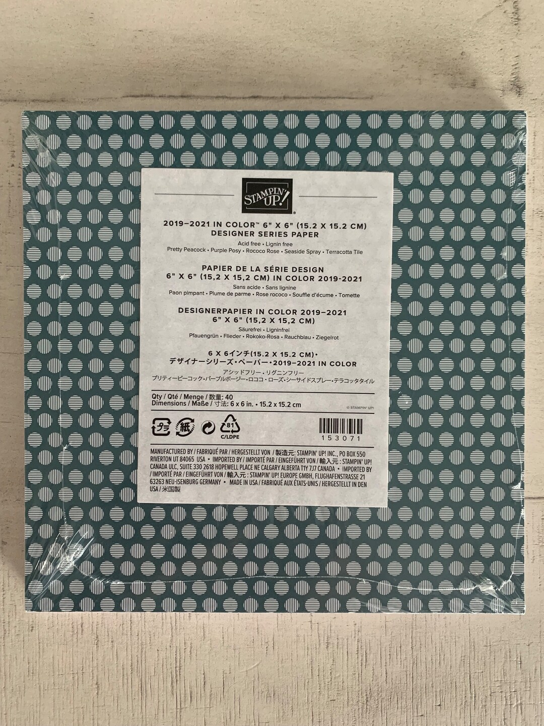 Stampin’ up - 2019-2021 in Color 6”x6” Designer Series Paper - FULL ...