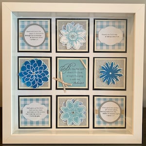 Flowers | Inspiration | Christian | Friends 10x10 Shadow Box Sampler