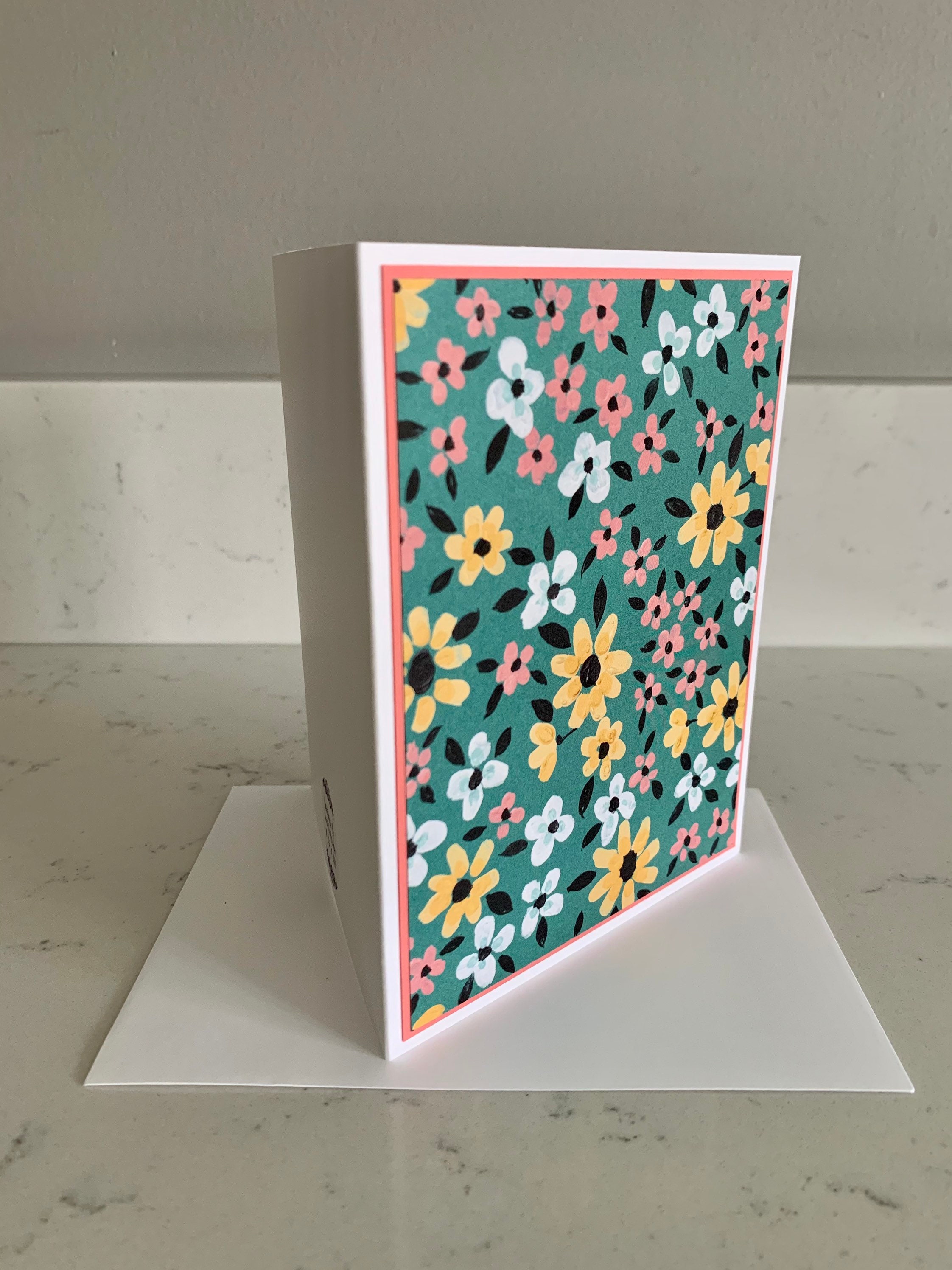 Handmade Stampin’ up Flower & Field Designer Series Paper Notecards W ...