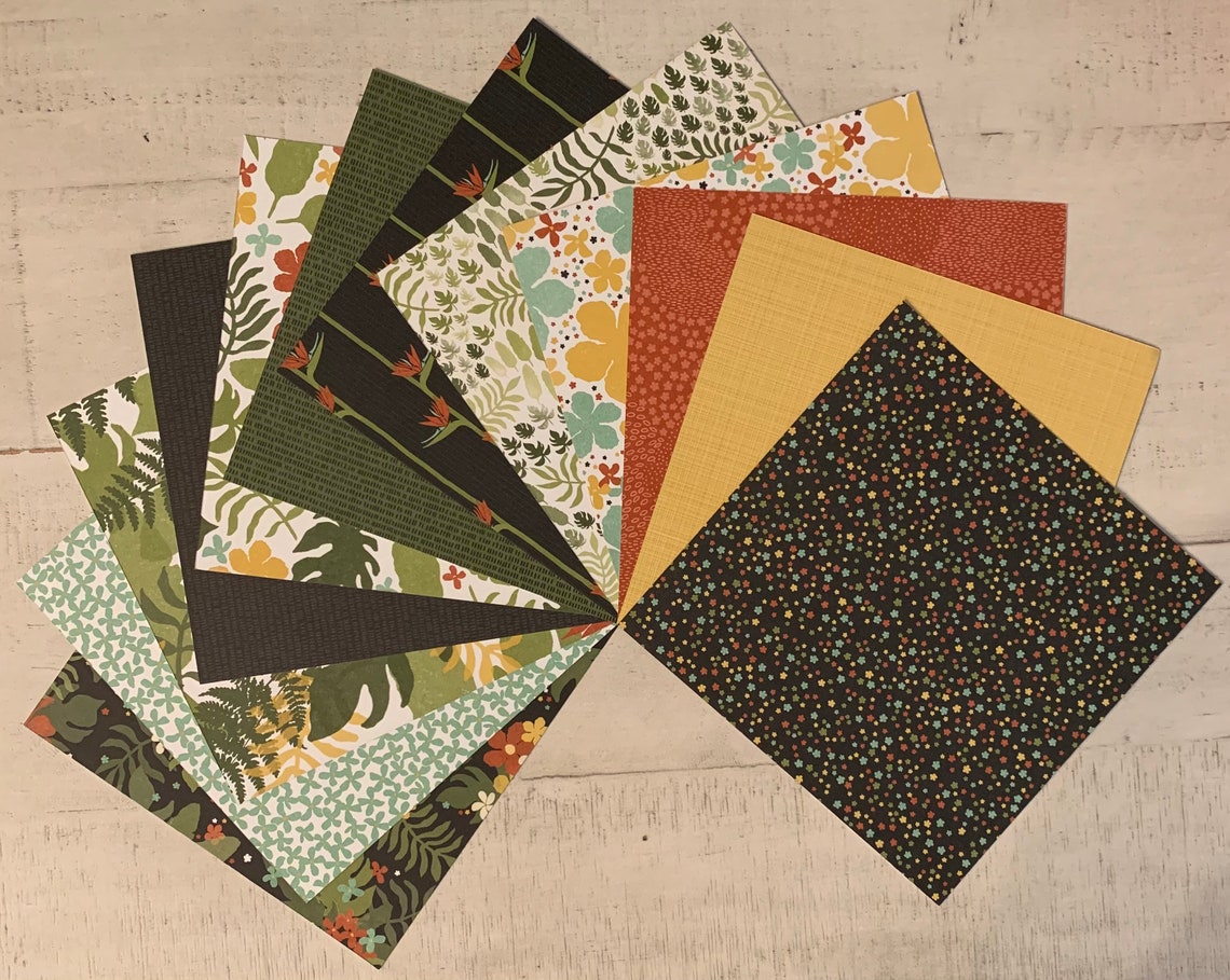 Stampin’ up - Botanical Gardens 6” X 6” Designer Series Paper Sampler ...