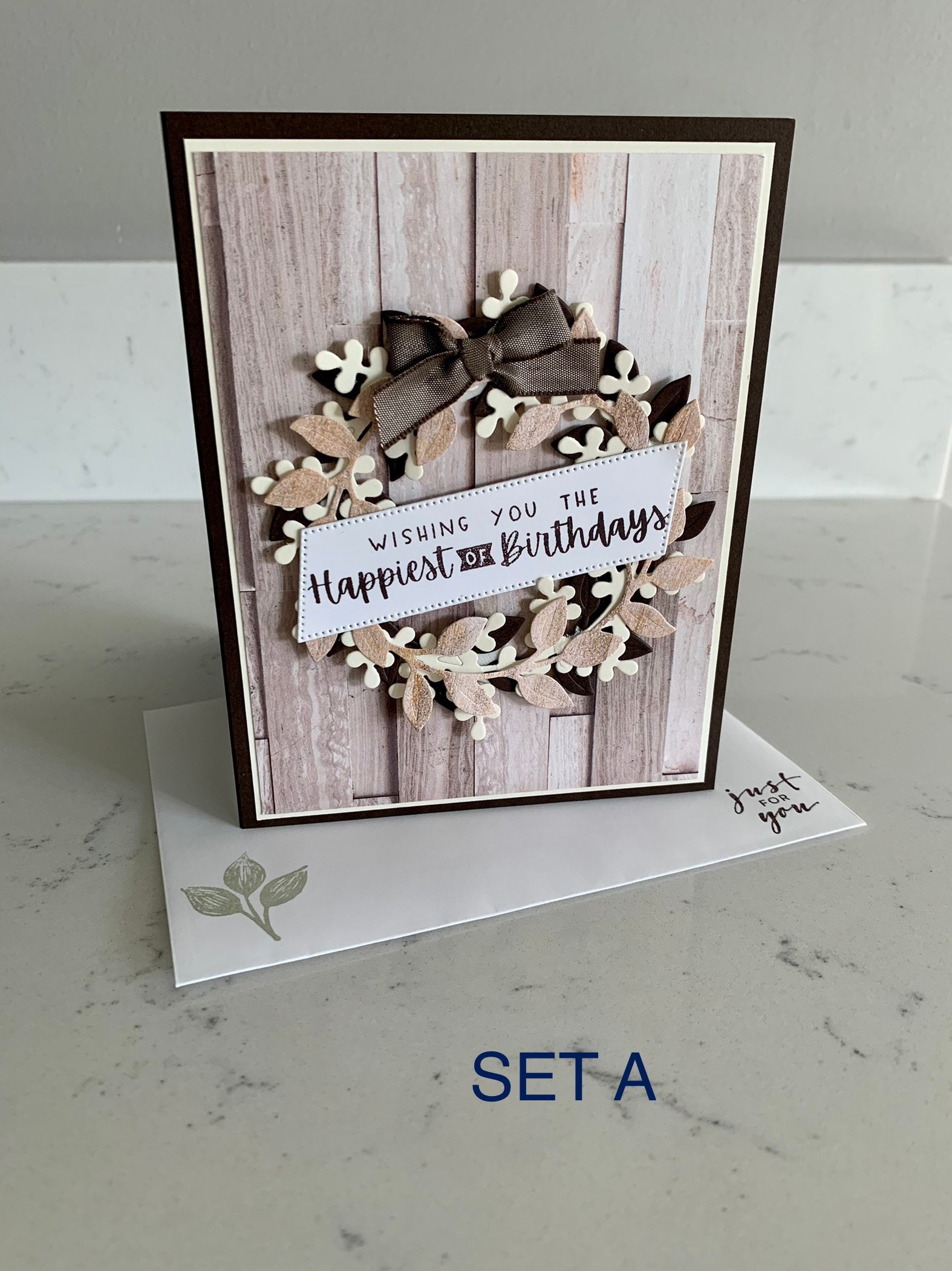 Handmade Cards Stampin up Set of 6 Happy Birthday Cards Masculine Wood ...