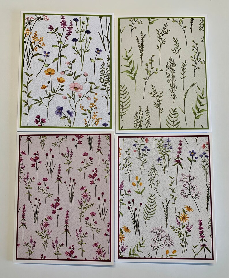 Handmade Stampin up Dainty Flowers Designer Series Paper - Etsy