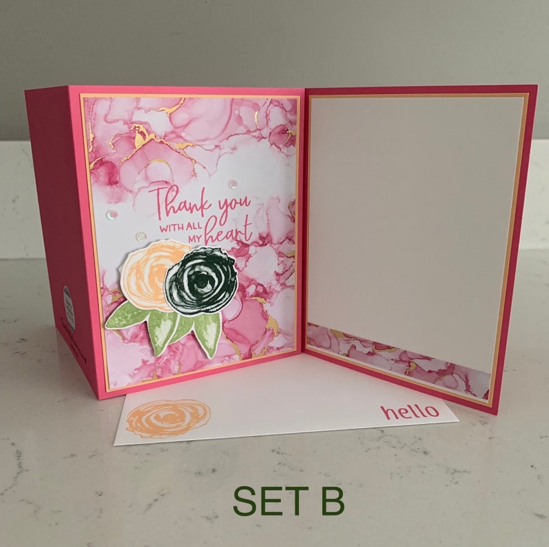 Handmade Cards Stampin’ up - Set of 6 - Thank You Cards - Etsy