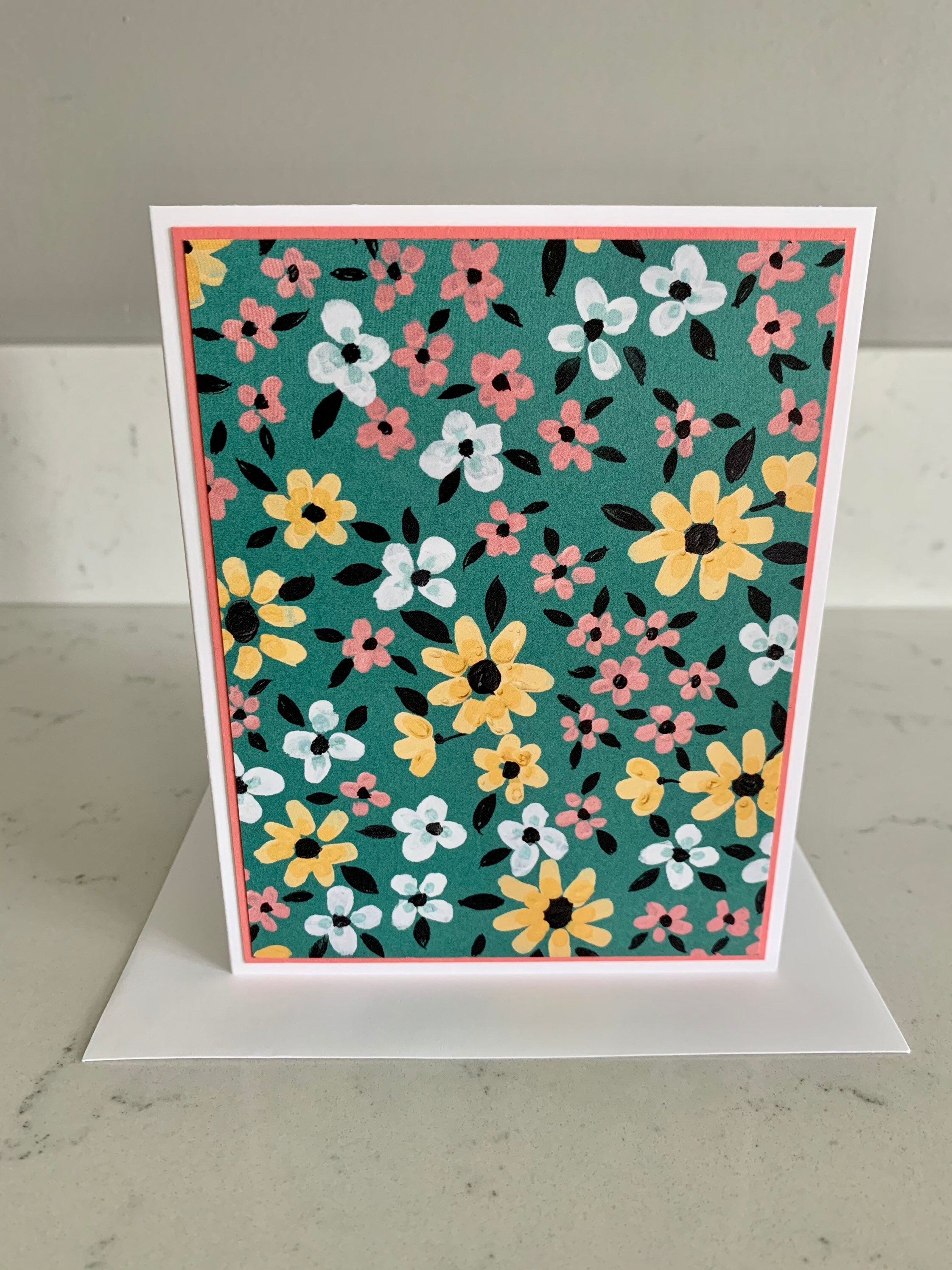 Handmade Stampin’ up Flower & Field Designer Series Paper Notecards W ...