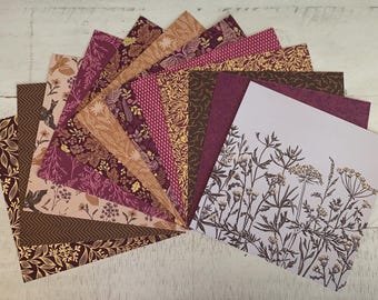 Stampin’ Up - Blackberry Beauty Specialty 6” x 6” Designer Series Paper Sampler - 12 sheets/12 designs - Retired