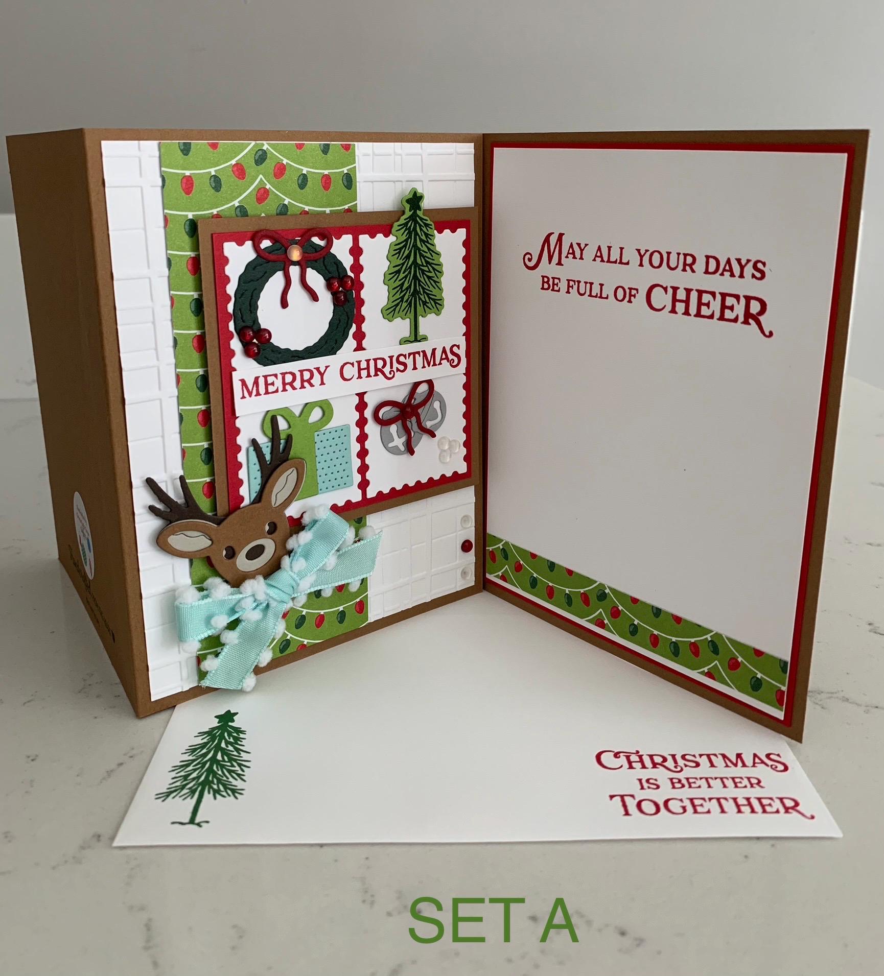 Handmade Cards Stampin’ up - Set of 6 - Merry Christmas Cards | Merry ...