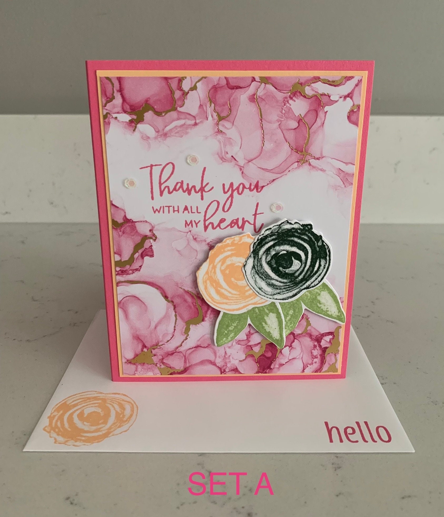 Handmade Cards Stampin up Set of 6 Thank You Cards - Etsy