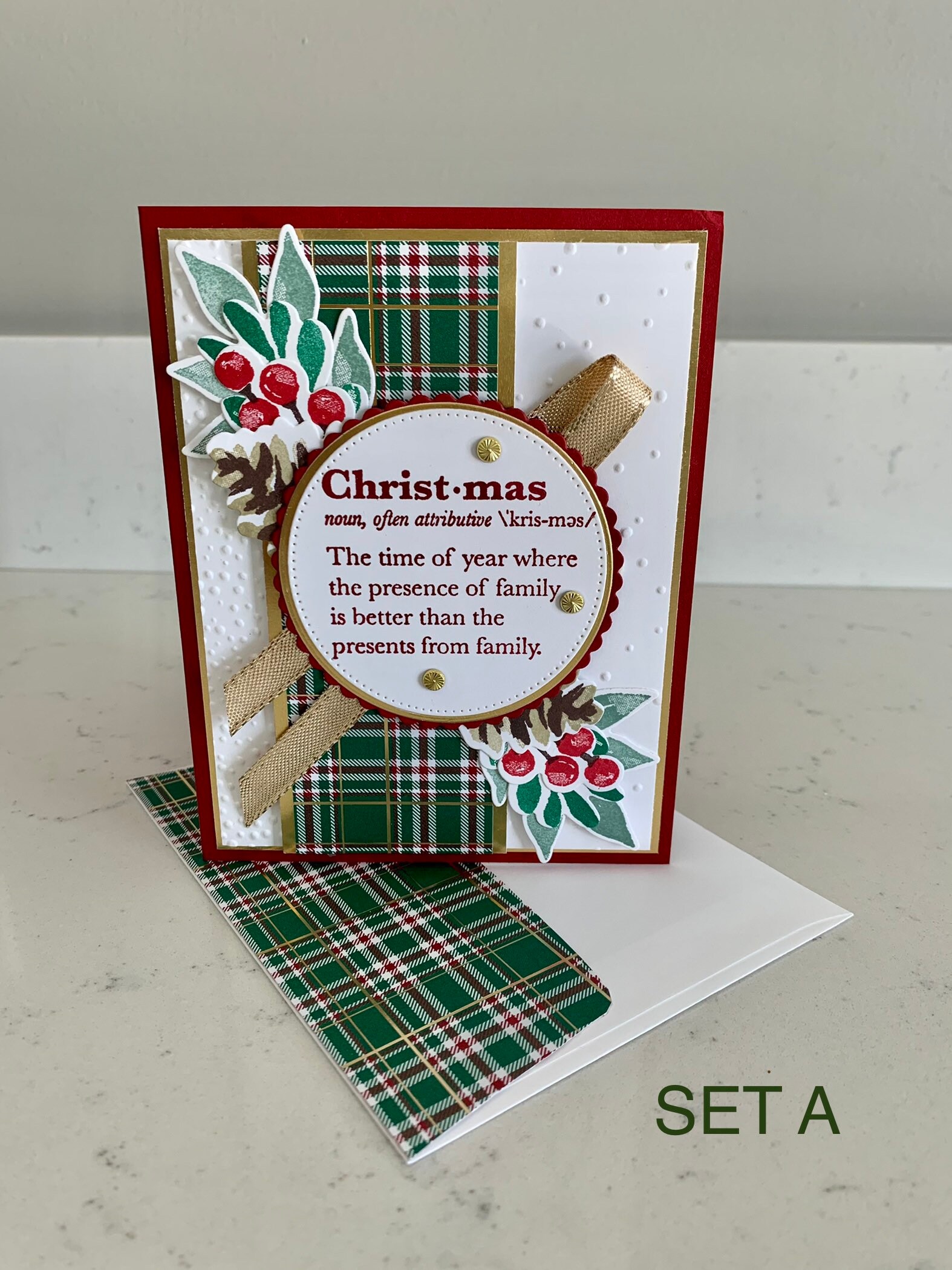Handmade Cards Stampin up Set of 6 Merry Christmas Cards Merry ...