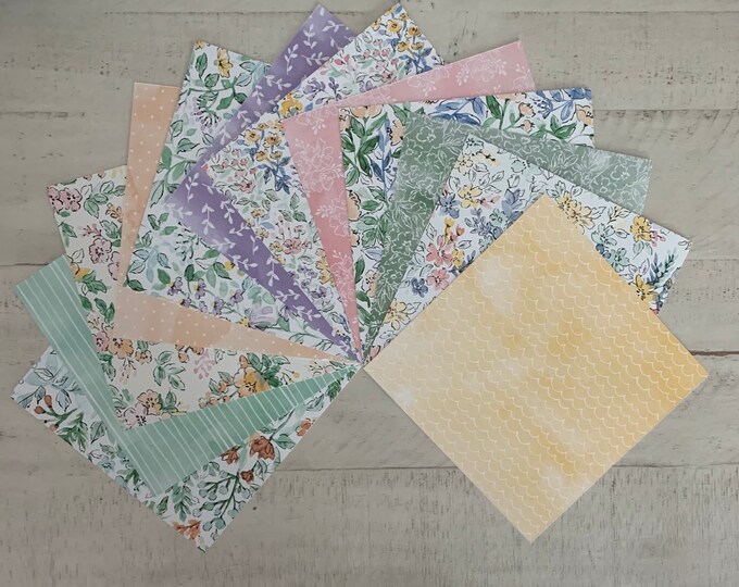 Stampin’ up - Hand-penned 6” X 6” Designer Series Paper Sampler - 12 ...