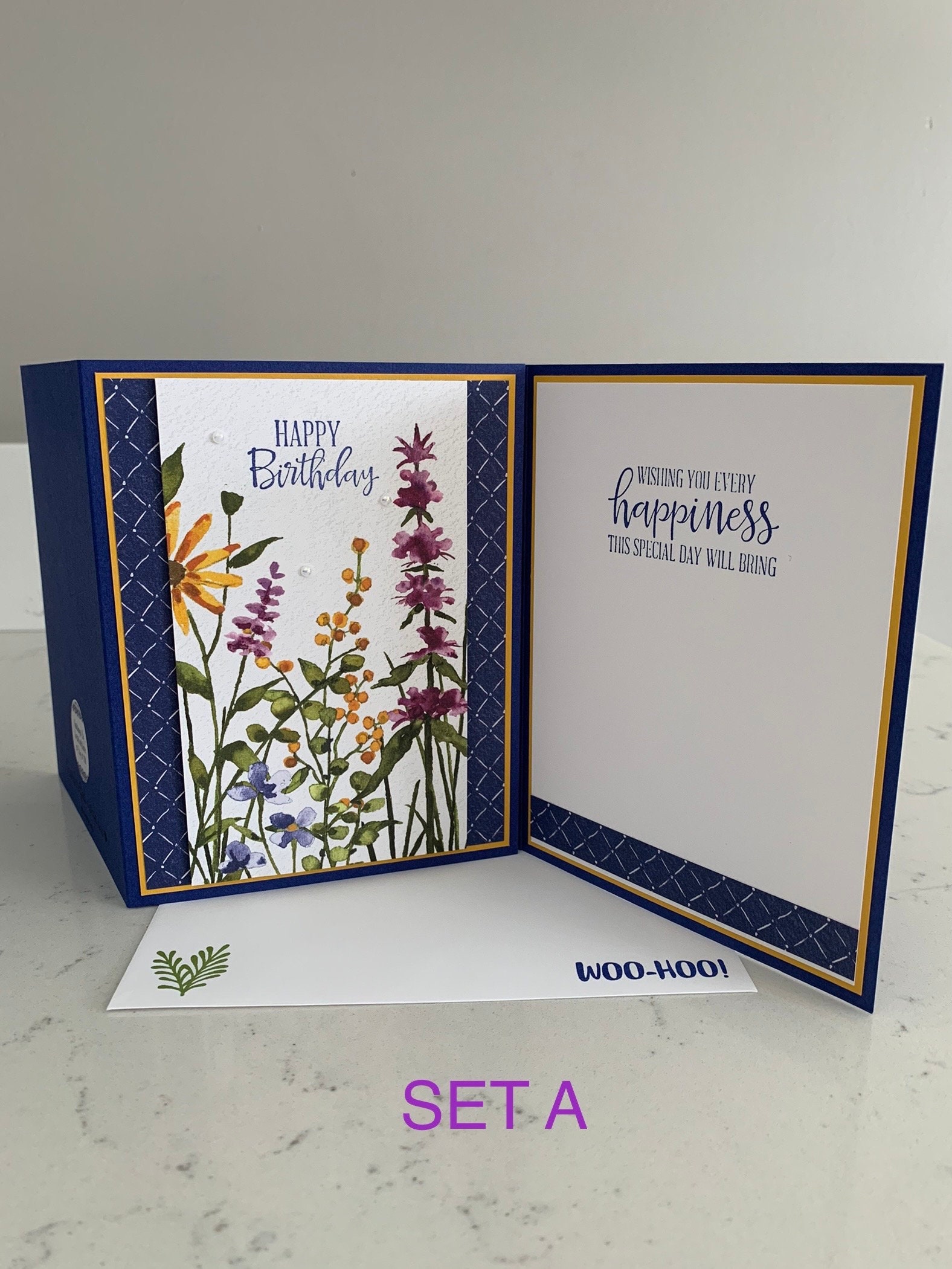 Handmade Cards Stampin’ up - Set of 6 - Happy Birthday Cards | Dainty ...