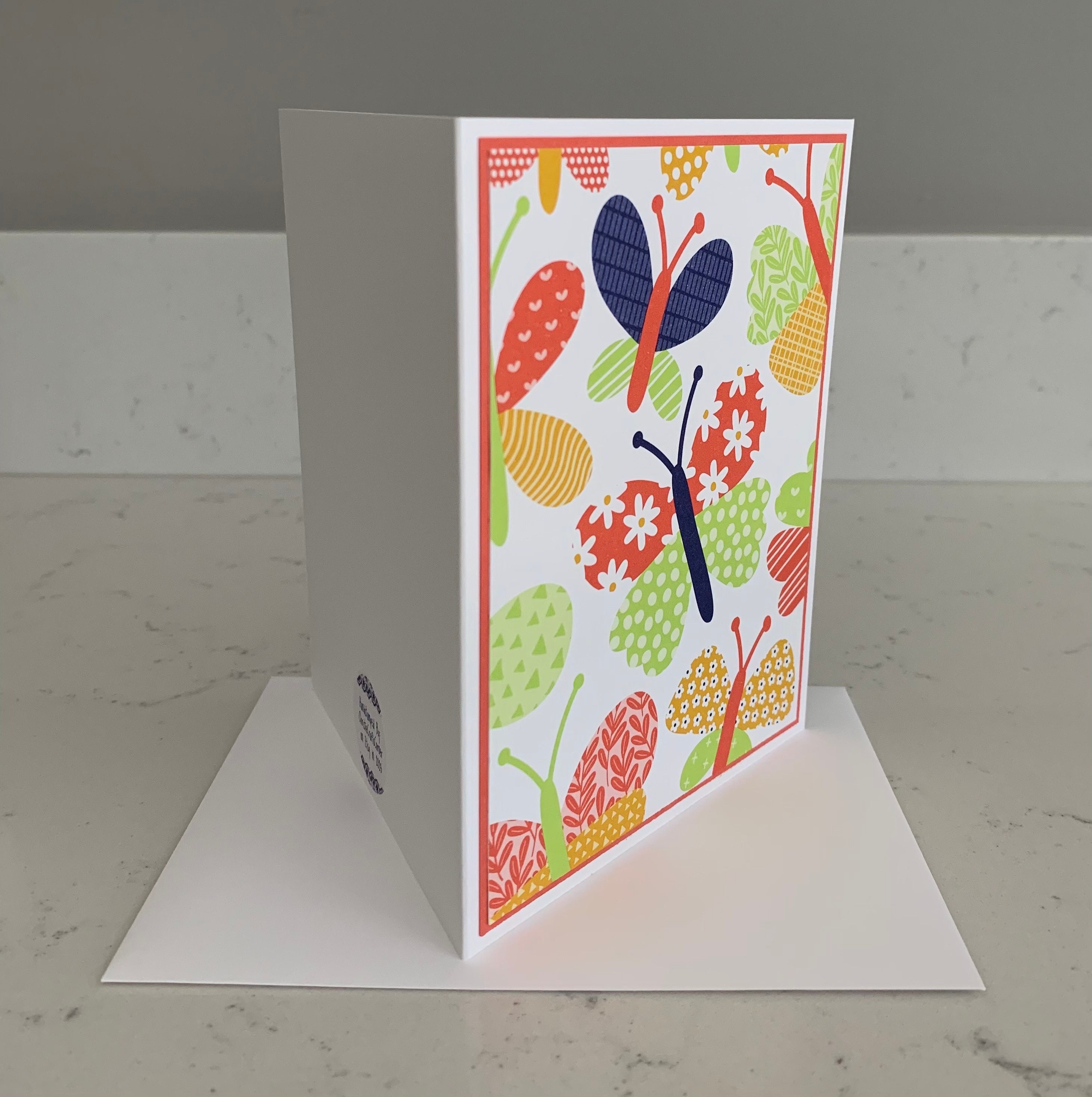 Handmade Stampin’ up Butterfly Kisses Designer Series Paper Notecards W ...