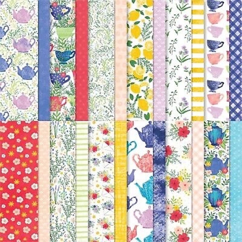 Stampin’ up - Tea Boutique 6” X 6” Designer Series Paper Sampler - 12 ...