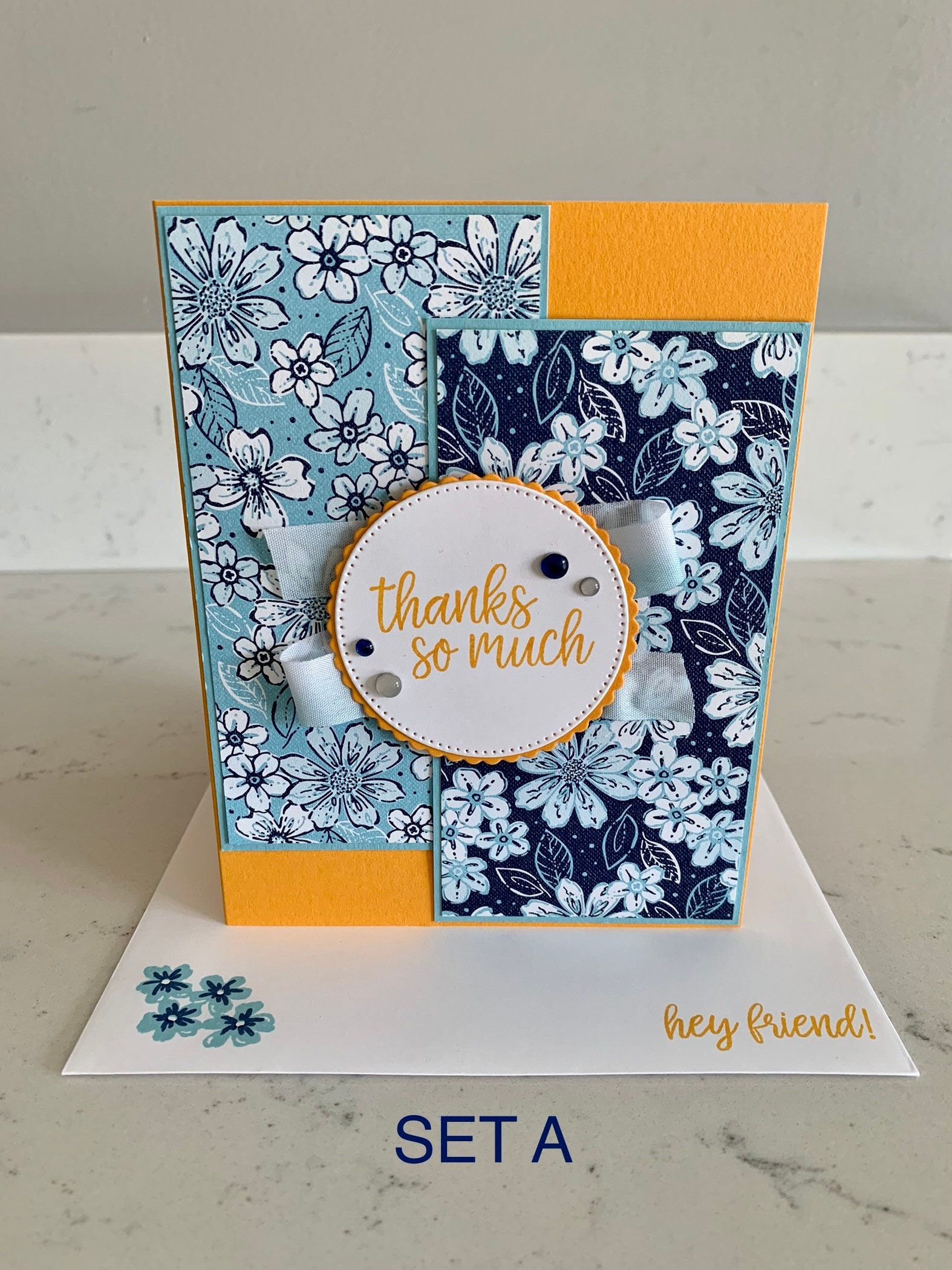 Handmade Cards Stampin up Set of 6 Thank You Cards - Etsy