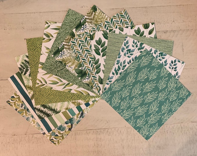Stampin’ up - Forever Greenery 6” X 6” Designer Series Paper Sampler ...