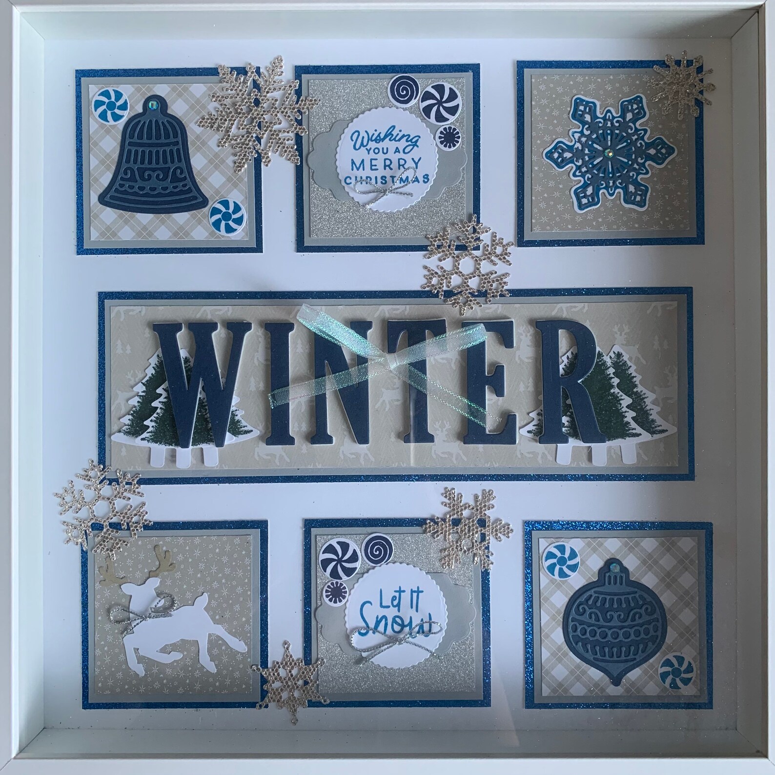 Winter Christmas 12x12 Shadow Box Sampler - Etsy