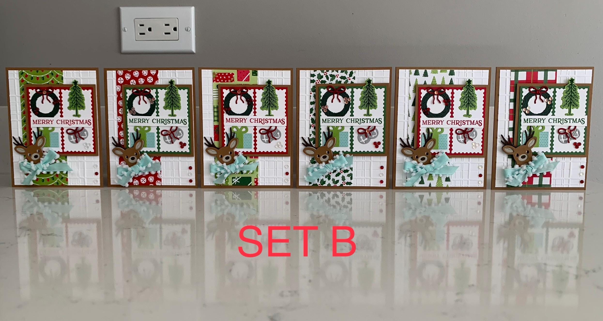 Handmade Cards Stampin’ up - Set of 6 - Merry Christmas Cards | Merry ...