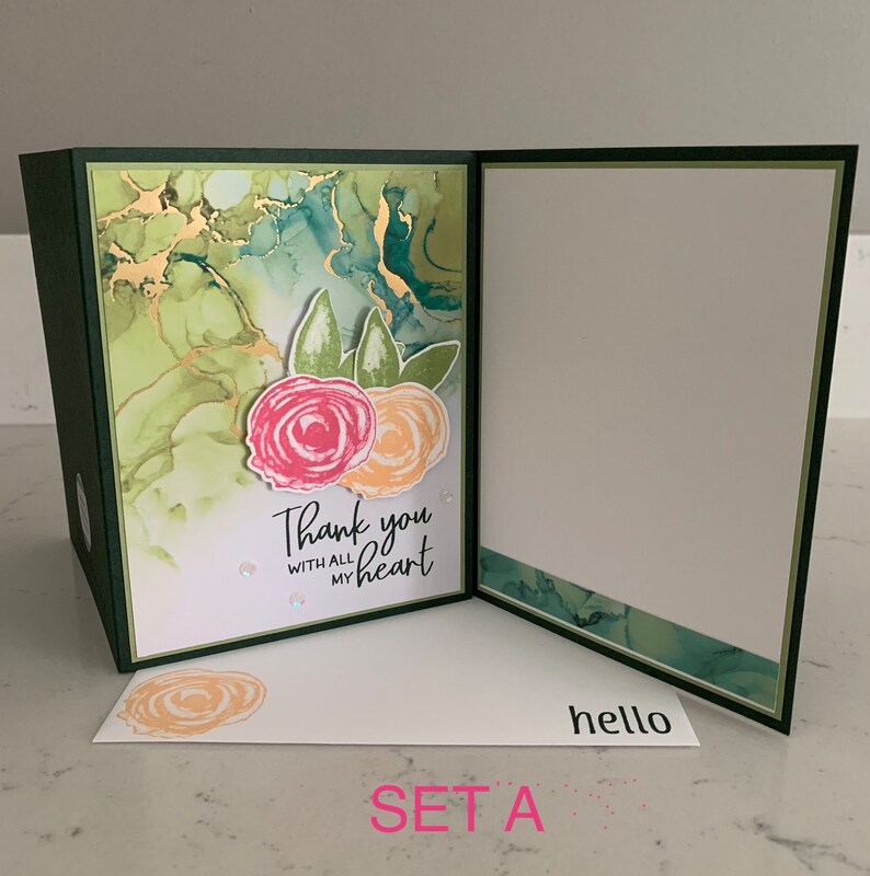 Handmade Cards Stampin’ up - Set of 6 - Thank You Cards - Etsy