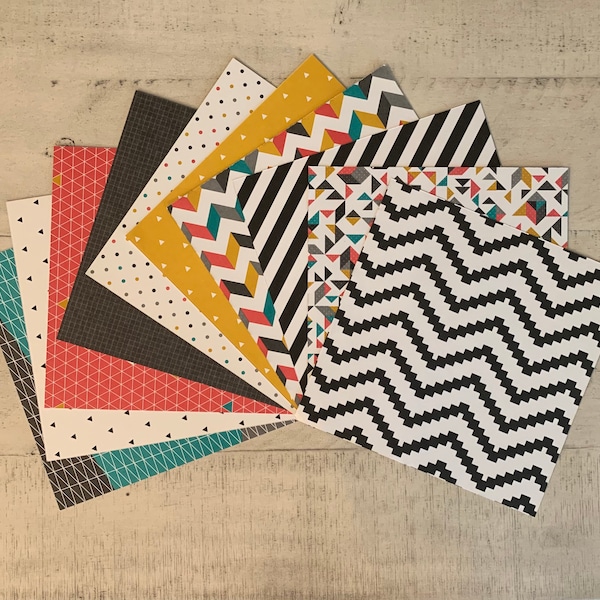 Stampin’ Up - Kaleidoscope 6” x 6” Designer Series Paper Sampler - 10 sheets/10 designs - RETIRED