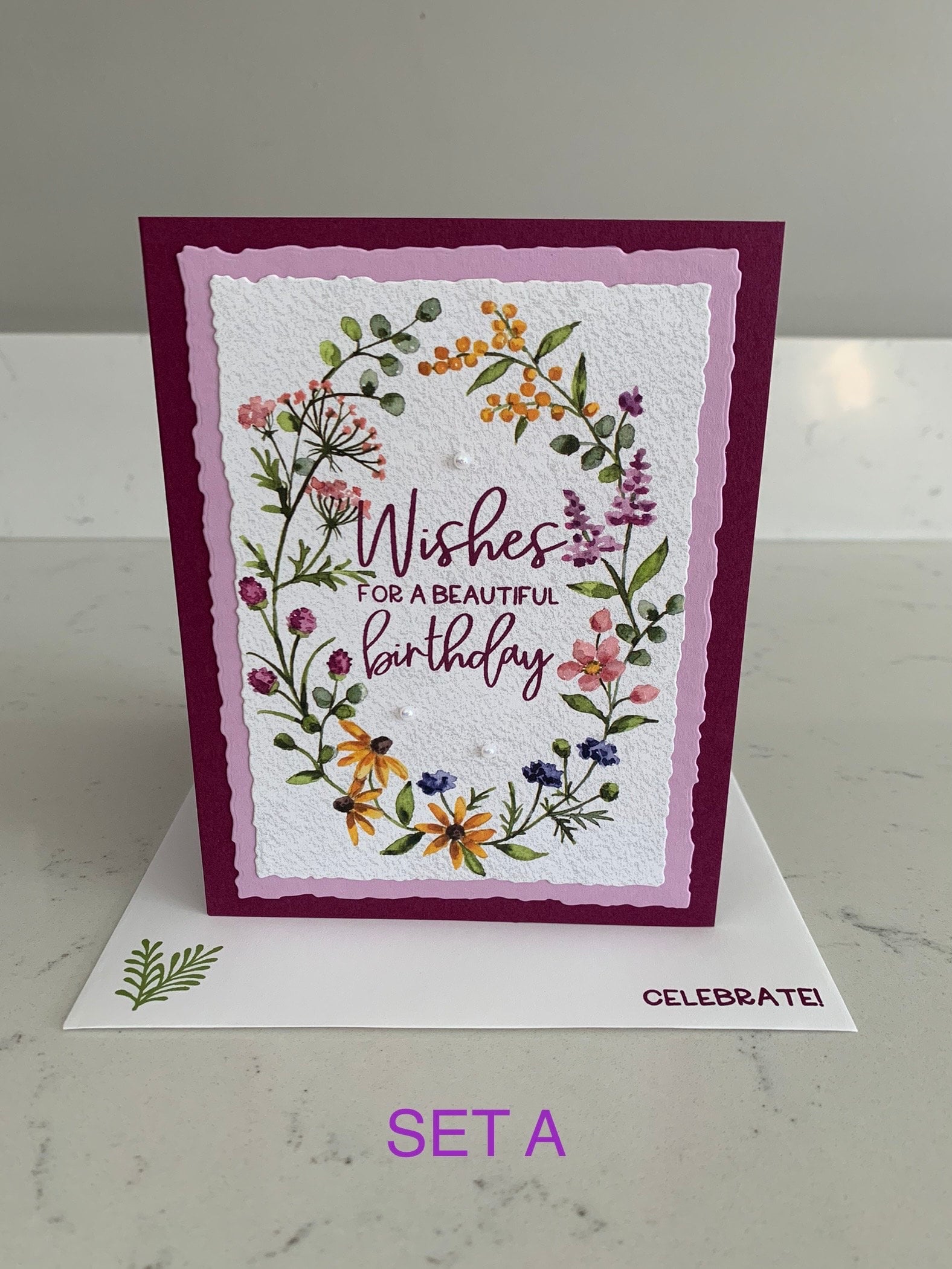 Handmade Cards Stampin’ up - Set of 6 - Happy Birthday Cards | Dainty ...