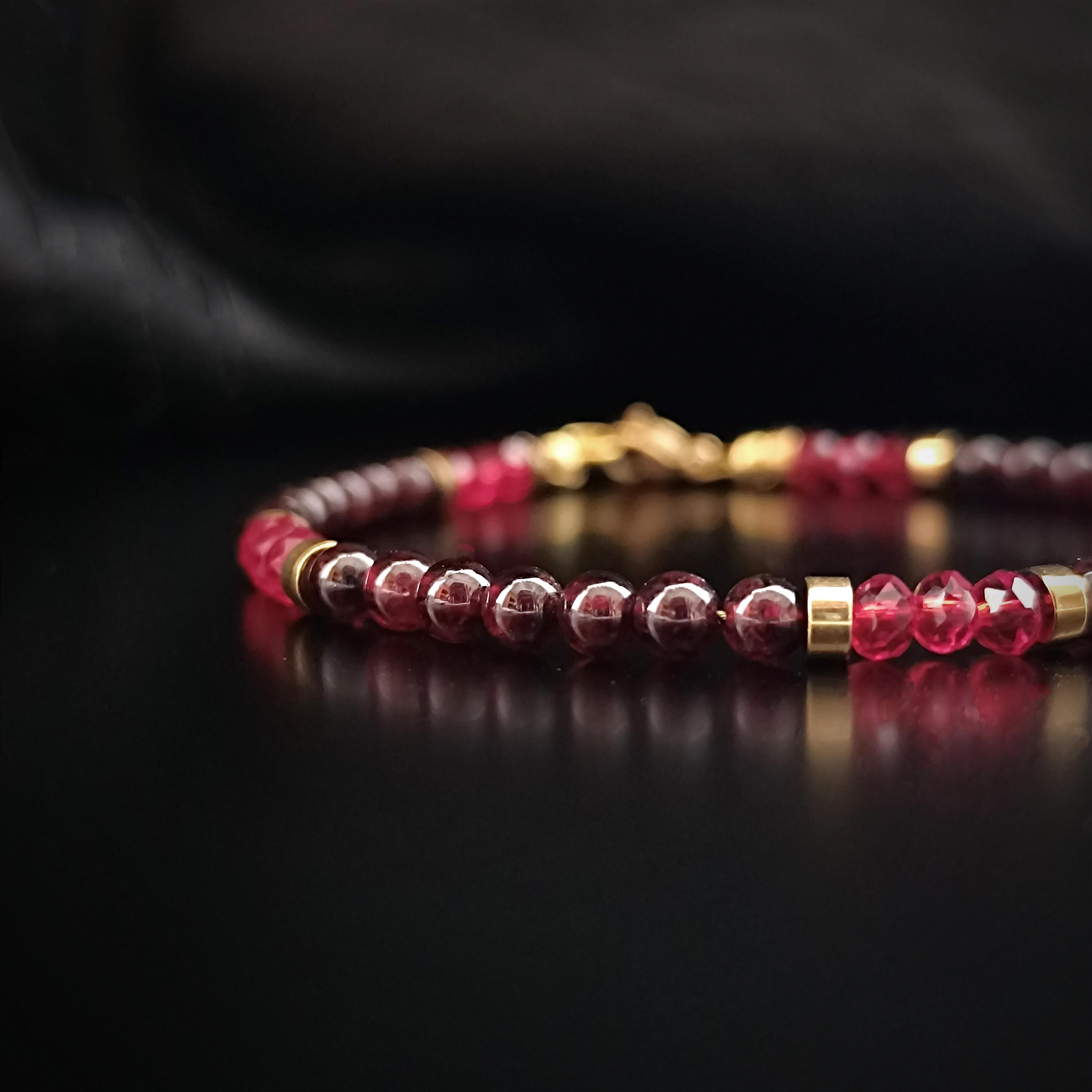 Bracelet Hématite 8 Mm – Mixte, Pierre Naturelle, Style Bohème, Neuf