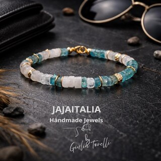 FAERLIIRY Set Di 7 Bracciali Elastici Heishi A Tema Natalizio - Perline Acriliche Con Scritte Merry Joy E Distanziatori Oro - Regalo Donna