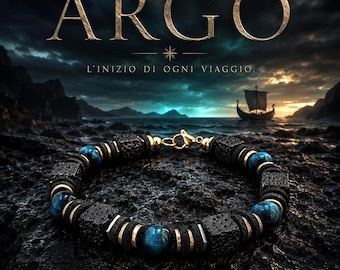 May include: A bracelet featuring alternating black porous lava stone cubes and smooth, round blue tiger eye beads, accented with small gold-toned metal spacers and a gold-toned lobster clasp closure, set against a dark, rocky coastal background.