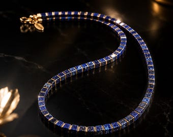 MINUSKA – Lapislazuli-Würfel-Halskette für Herren