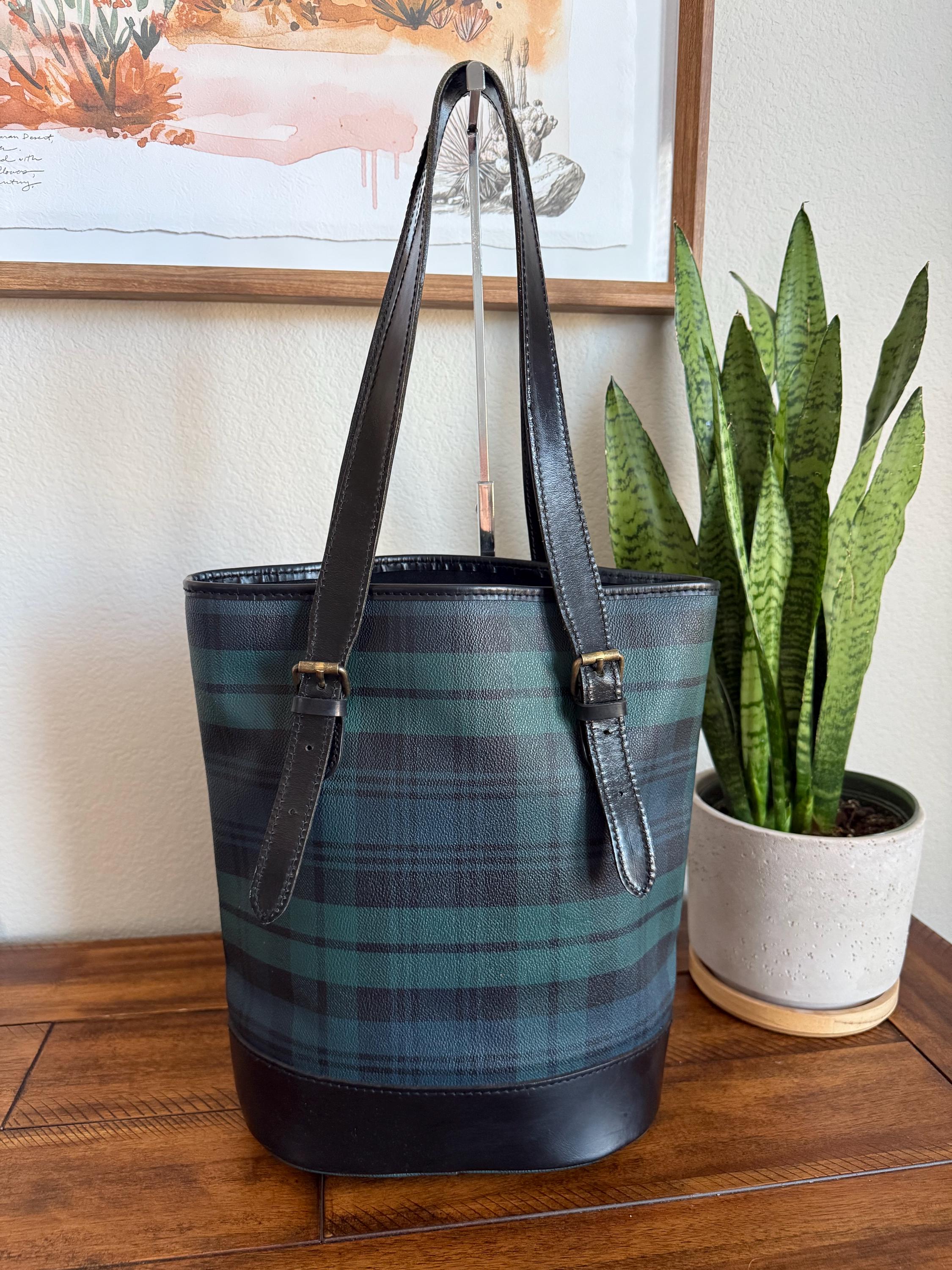 Vintage Ralph Lauren Polo Green Black Bucket Bag Rare - Etsy