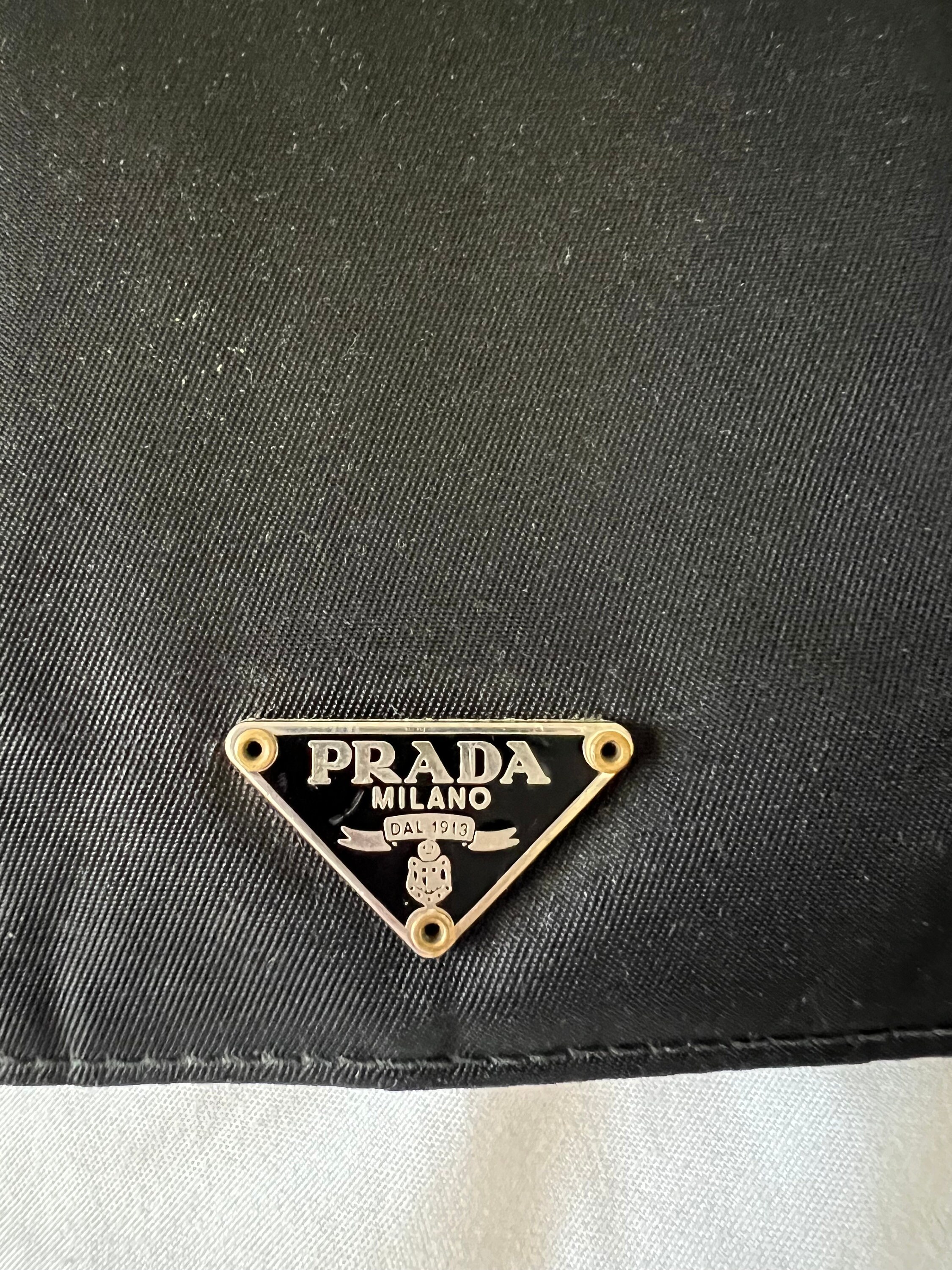 Portafoglio bifold da uomo Prada vintage in nylon nero Etsy Italia