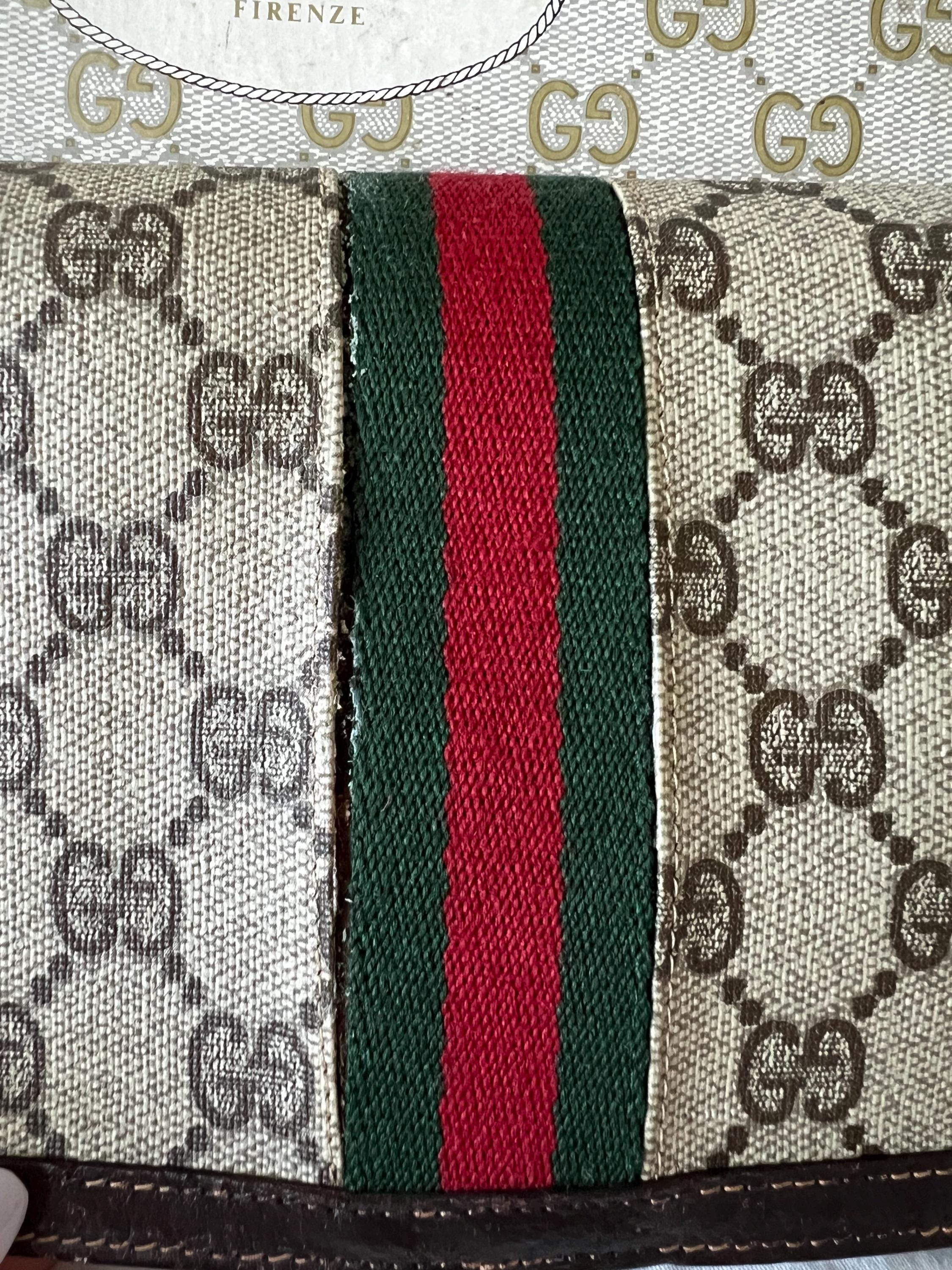 Vintage Gucci GG Wallet Parfums Clutch/cosmetic/travel Pouch/bag