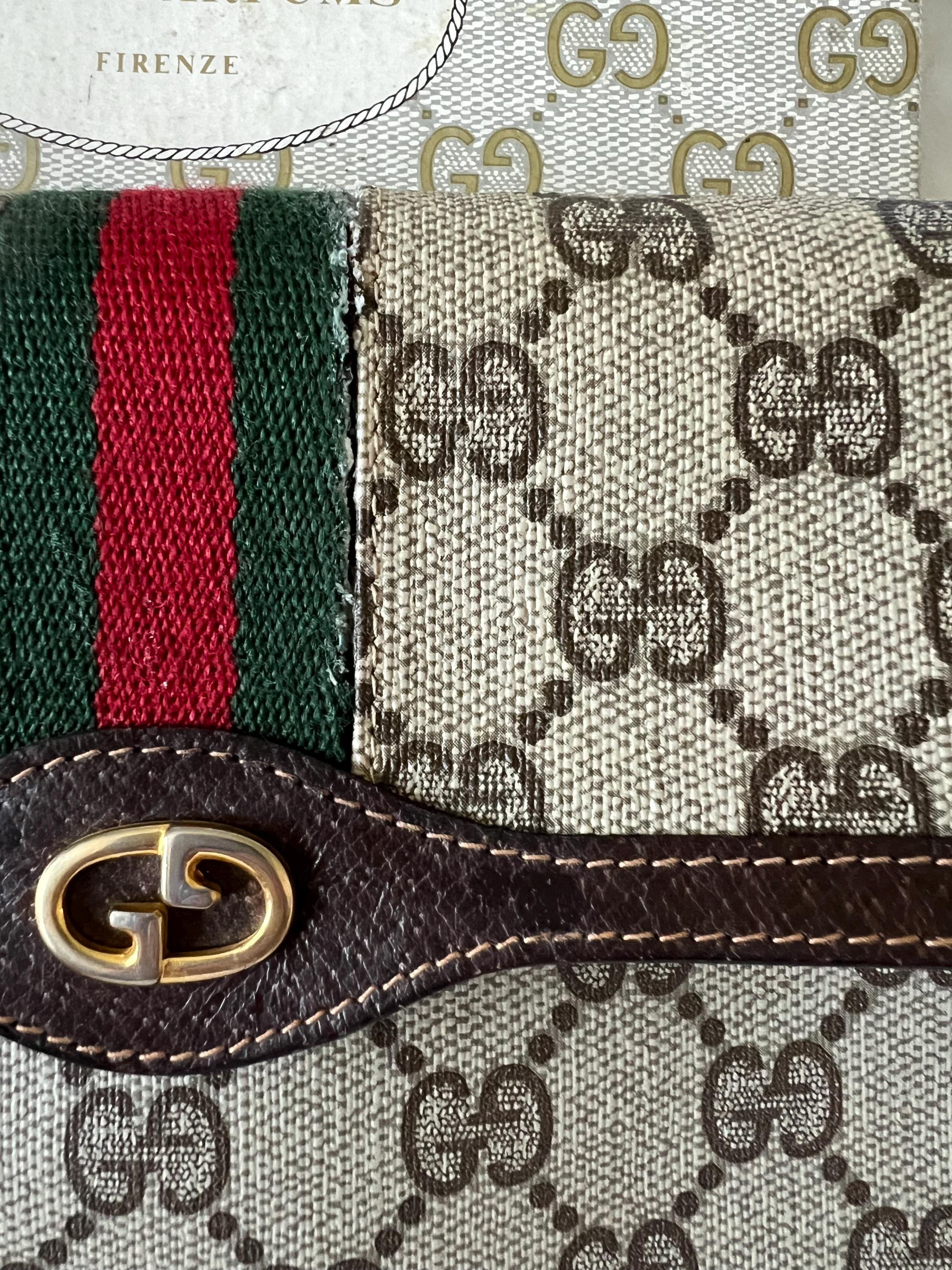 Vintage Gucci GG Wallet Parfums Clutch/cosmetic/travel Pouch