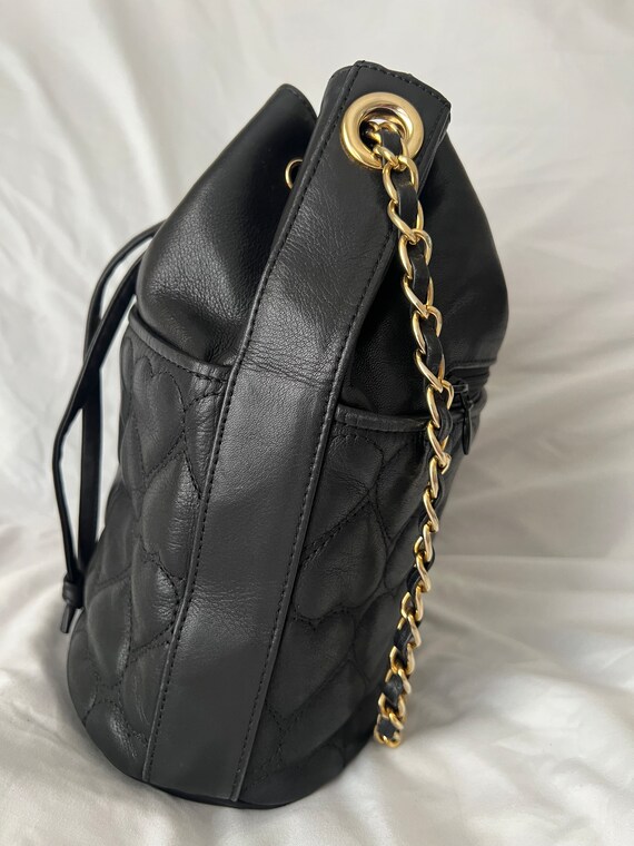 Authentic Vintage 90’s Moschino black gold chaine… - image 4