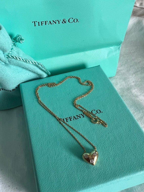 Tiffany diamond shop heart pendant