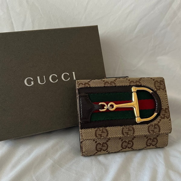 Gucci Vintage Sherri Line GG Compact Wallet