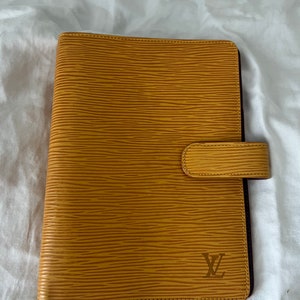 LOUIS VUITTON Epi Agenda MM Day Planner Cover Yellow R20049 LV